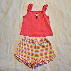 Gymboree girls size 2T Aloha Sunshine tank top & matching shorts EUC